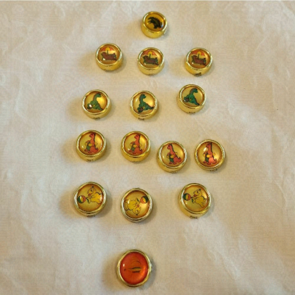Kids dinosaur button covers